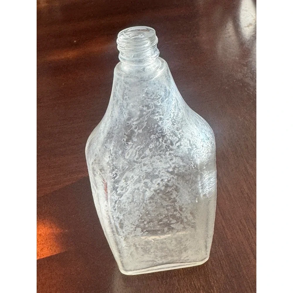 Antique VTG Apothecary Clear Glass Bottle Trio Hazel Atlas Lot set of 3 decor